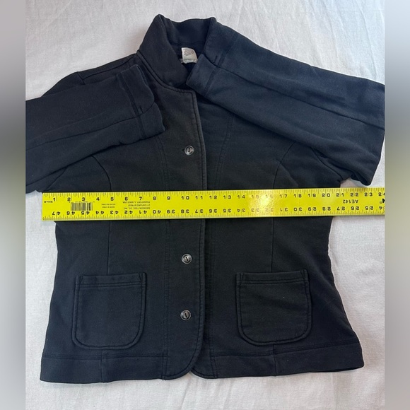 Ruff Hewn Black Cotton Blend Button-Up Cardigan Jacket β Size L - Picture 8 of 9